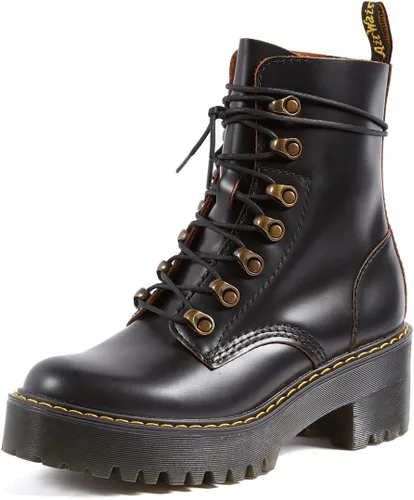Dr. Martens Botas Leona de cuero con tacón para mujer