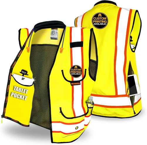KwikSafety Chaleco de seguridad GODFATHER Clase 2 y Clase 3 ANSI OSHA Hi Vis Chaleco