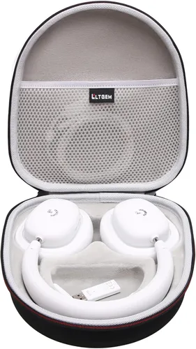 LTGEM - Funda para auriculares inalámbricos Logitech G735 para juegos, bolsa de transporte protectora de viaje de almacenamiento duro (negro)