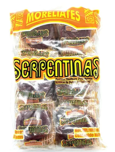 2 X Serpentinas Dulce Tamarindo Chile Y Sal Tamarindo Dulce Caramelo Mexicano 48 Pcs