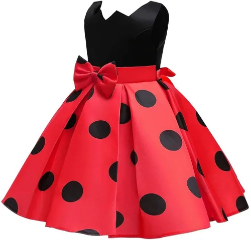 Vista 3 de Dressy Daisy Disfraz de mariquita para niñas pequeñas disfraz de Halloween para fiesta de cumpleaños