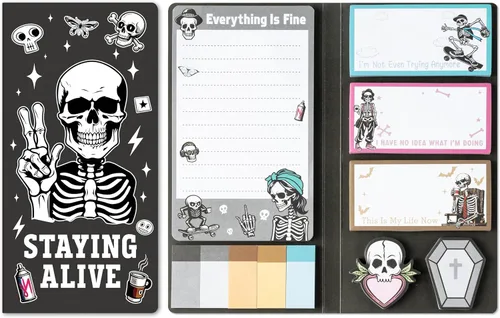 Vista 14 de B1ykin Juego de Notas Adhesivas Lindas - Bloc de Notas Autoadhesivas A+ Amazing Teacher, 550 Hojas de Páginas de Memo para Escritura, Bloc de Notas