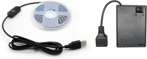 Vista 6 de Paquete de 2 cajas de batería 3AA, 3 soportes de batería AA con cable USB, caja de batería USB de 4.5 V (3 x 1.5 V), 3 ranuras x caja de batería