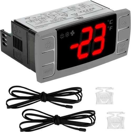 Vista 7 de Sustitución para Controlador de Temperatura Carel PJEZS0H100, para Refrigeradores/Congeladores de 115V 50/60hz, Termostato Digital Programable