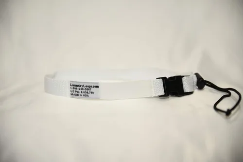 Vista 6 de Bucle de lavandería con cordón para calcetines, correa de lavado de oro atlética prémium