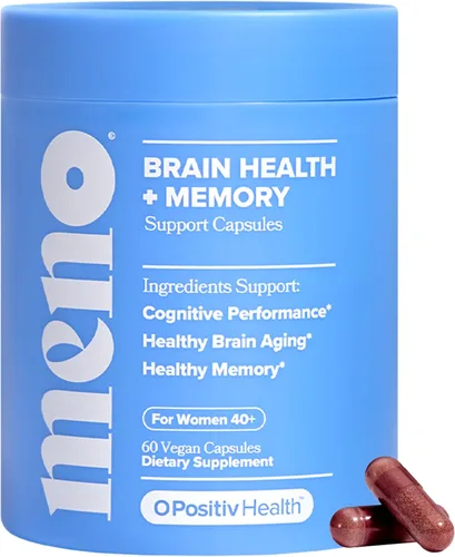 MENO - Cápsulas de apoyo para la salud cerebral y la memoria – Apoyo diario para el rendimiento cognitivo, la concentración y el envejecimiento