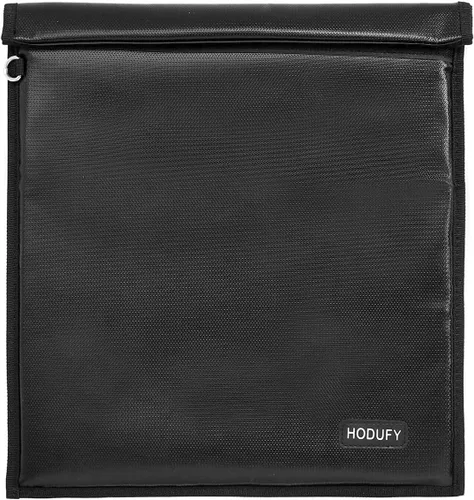 Hodufy Faraday Bags 9.8 x 11 pulgadas, jaula Faraday ignífuga e impermeable, protector de llavero Faraday, emisión de señal de teléfono celular,