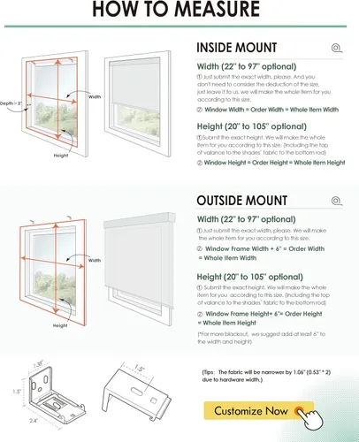 Vista 6 de Yoolax Persianas Inteligentes, Persianas Enrollables Motorizadas Matter Blackout, Persianas Automáticas Opacas para Ventanas, Persianas Motorizadas