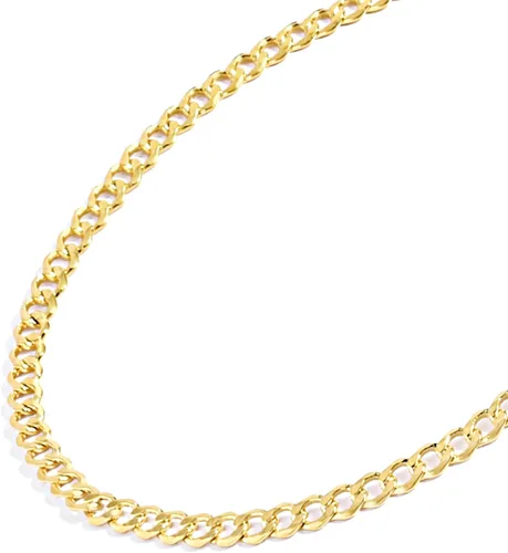 Jewelry Atelier Colección de collares de cadena de oro Collar de cadena de eslabones cubanos de Miami chapado en oro amarillo macizo de 14 quilates