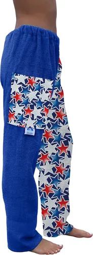Vista 2 de Co. - Pantalones de toalla para nadadores - Estrellas patrióticas - Pantalones de toalla de algodón - Cobertura de playa