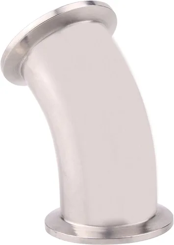 Vista 3 de DERNORD Codo de 45 grados Tubo de 1.5 pulgadas OD Acero inoxidable 304 Montaje de tubería Se adapta a Tri Clamp 1.5 pulgadas
