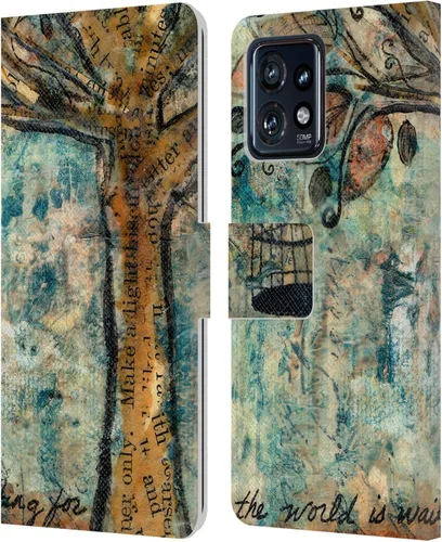 Vista 14 de Head Case Designs Officially Licensed Wyanne Quiet Nature 2 Leather Book Wallet Case Cover Compatible with Motorola Moto Edge 40 Pro