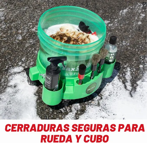 Vista 8 de Maxshine Cubo universal de detalles de 3.5 galones, cubo de lavado de autos para lavado sin arañazos, almacenamiento de garaje y soporte