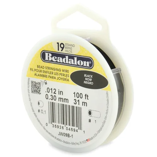 Vista 14 de Beadalon - Alambre para collar de cuentas de acero inoxidable (19 hilos, 0,25 mm, brillante, 31 m)
