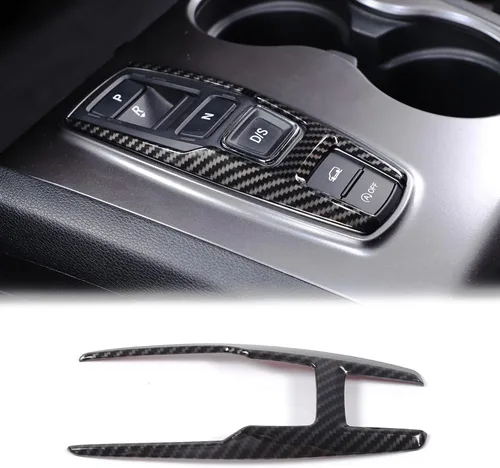 Marco de Botón de Palanca de Cambios Trim para Honda Pilot 2016-2022/ Ridgeline 2020-2023/ Passport 2019-2023, Material ABS Cubierta del Panel de