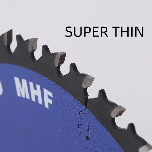 Vista 5 de 3-3/8" (85mm)-24T, hoja de sierra circular de trabajo de madera, eje 0.591 in con 3/8"(10mm) Wahser, para laminado, tablero de chapa, madera