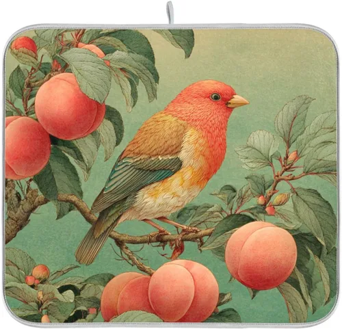 Vista 50 de Tapete de secado de platos para encimera de cocina, tapete de secado de platos, tapete escurridor de platos, almohadilla de microfibra absorbente