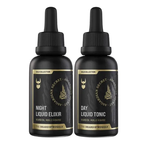 Vista 12 de The Beard Struggle Tonic + Elixir - Paquete de aceite para barba – Colección Platinum – Aceite para barba – Suaviza, hidrata y fortalece
