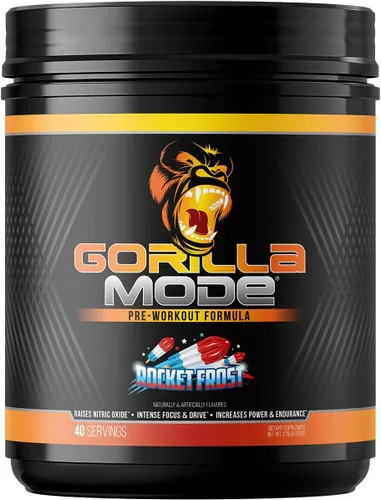 Vista 17 de Gorilla Mind - Complemento preentrenamiento, Bombas Masivas, Enfoque Láser, Energía, Potencia - L-citrulina, creatina, L-tirosina, betaína