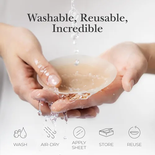 Vista 5 de NIPPIES - Cubiertas para los pezones de la mujer, parches adhesivos de silicona con caja para viajar