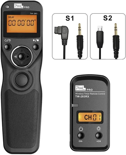 Vista 10 de Obturador remoto inalámbrico compatible con Nikon, Pixel TW-283 DC2 Control remoto inalámbrico compatible con Nikon Z7 Z6 Df D90 D7500 D3300 D3100