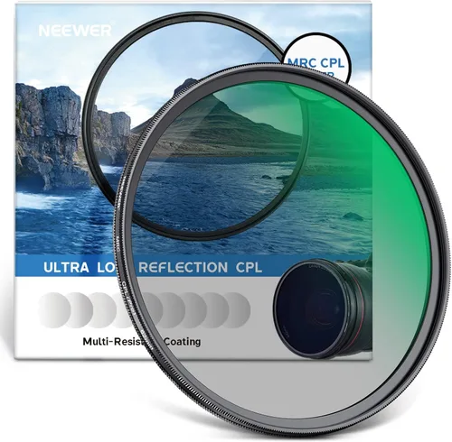 Vista 10 de NEEWER Filtro polarizador circular MC CPL de 1.693 in con nano multiresistente 24 capas con vidrio óptico HD para lentes, reduce