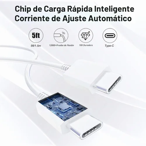 Vista 6 de Samsung - Cargador de pared USB C, paquete de 2 unidades PD de 25 W, cargador súper rápido con USB C cable de carga rápida para Samsung Galaxy