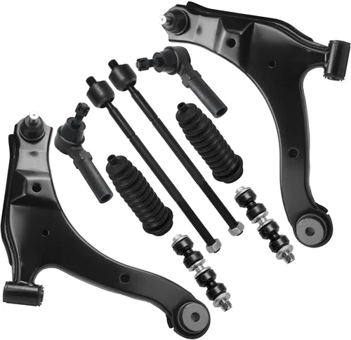 Vista 204 de Detroit Axle - Kit de suspensión de 10 piezas para Nissan Frontier Xterra Pathfinder 2005-2012, 4 brazos de control superiores inferiores