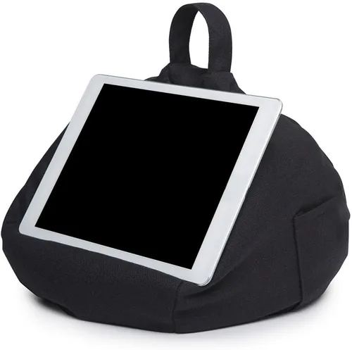 Vista 8 de Soporte para teléfono, soporte de teléfono suave para escritorio, regazo, rodilla, sofá y cama, soporte de almohada para tableta con bolsillo Azul