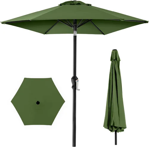 Vista 42 de Best Choice Products 10ft Outdoor Table Compatible Steel Polyester Market Patio Umbrella w/Crank and Easy Push Button Tilt