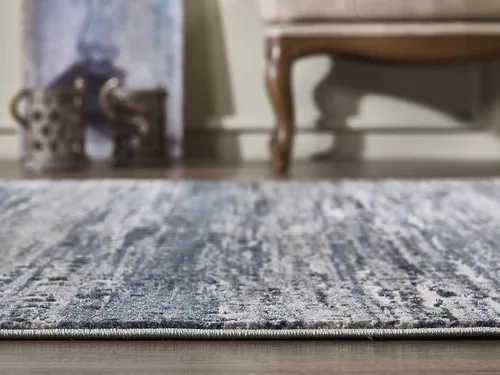 Vista 8 de Abani Rugs - Alfombra rectangular moderna con estampado de píxeles envejecidos de 2 pies 2 pulgadas x 8 pies, colección Vista, alfombra decorativa