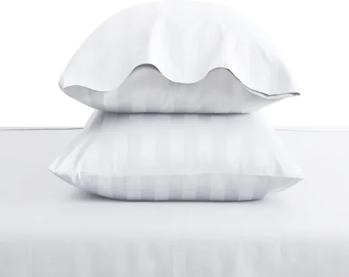 Vista 23 de Juego de 2 fundas de almohada 100% algodón egipcio, fundas de almohada refrescantes de 400 hilos, fundas de almohada suaves y transpirables con Beige