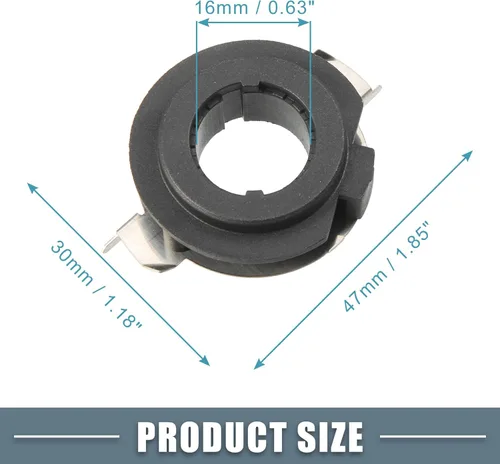 Vista 4 de H7 - Soporte de bombilla LED para faros delanteros, clip para BMW E60 ML450 ML500 GLA63 AMG GL350 E350 ML350 GTI (paquete de 2)