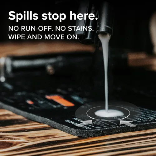 Vista 4 de Falko Tactical Alfombrilla de Limpieza de Armas para Glock - Alfombrilla de Armas de Doble Grosor - Diagrama de Despiece HD que Incluye Lista