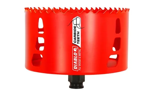 Vista 16 de Sierra de agujero de dientes de carburo Diablo para madera y metal - Compatible con el sistema de mandril Snap-Lock Plus, expulsión de tapón sin