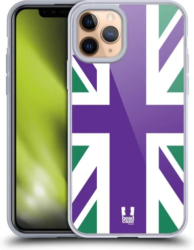 Vista 191 de Head Case Designs Blue Gingham Union Jack Collection - Funda de gel suave compatible con Apple iPhone 7 Plus/iPhone 8 Plus