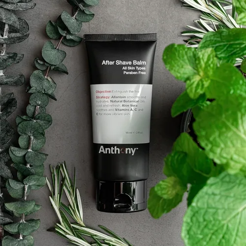 Vista 6 de Anthony Bálsamo para después del afeitado para hombres, 3 onzas líquidas, jabón exfoliante para hombre, 5 onzas