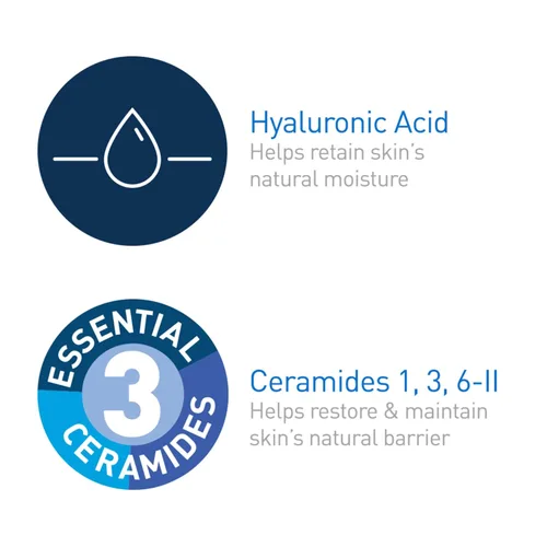 Vista 4 de CeraVe Crema para sarpullido de pañal, pomada curativa para bebé para piel extraseca y agrietada, crema para pañal con ceramidas y vitamina E