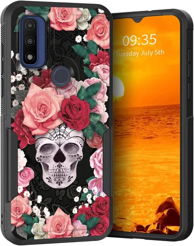 Vista 63 de para Moto G Play 4G 2024, funda de dos capas híbrida resistente y a prueba de golpes, PC duro + silicona suave protectora para Motorola Moto G Play