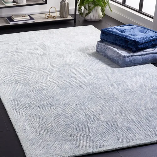 Vista 8 de SAFAVIEH Soho Collection Runner Rug - 8' Runner, Blue & Grey, Contemporary Design, Ideal for High Traffic Areas in Hallway, Bathroom & Kitchen