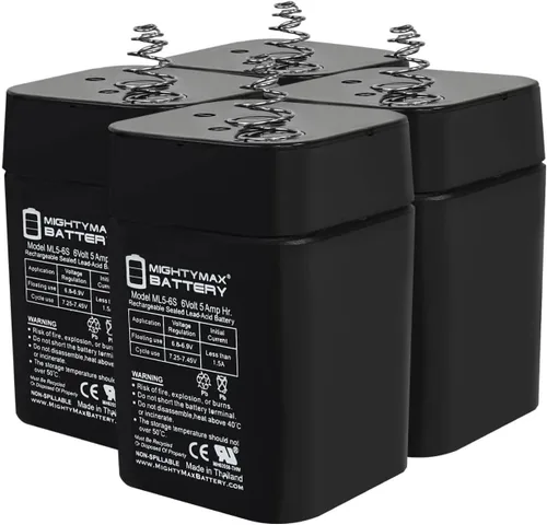 Vista 9 de ML5-6S -6 voltios 5 AH, terminal de resorte S2, batería recargable SLA AGM