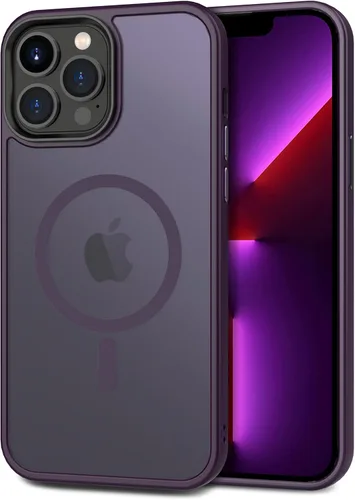 Vista 60 de CACOE Funda magnética para iPhone 12 y iPhone 12 Pro de 6.1 pulgadas - Compatible con MagSafe y soporte magnético para teléfono en el automóvil,