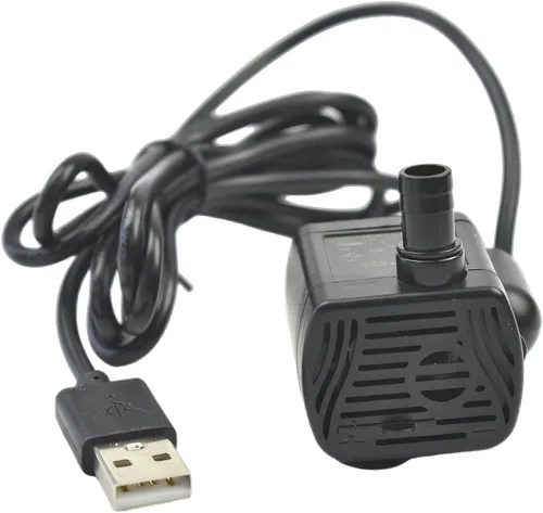 Vista 7 de CONQUERALL DC 3.5-9V DC micro bomba sumergible interfaz USB 200L/h caudal ajustable, adecuado para paneles solares, fuente de gato