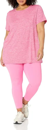 Vista 140 de Amazon Essentials Camiseta de manga corta con cuello redondo para mujer, de secado rápido, para entrenamiento, gimnasio, paquete múltiple