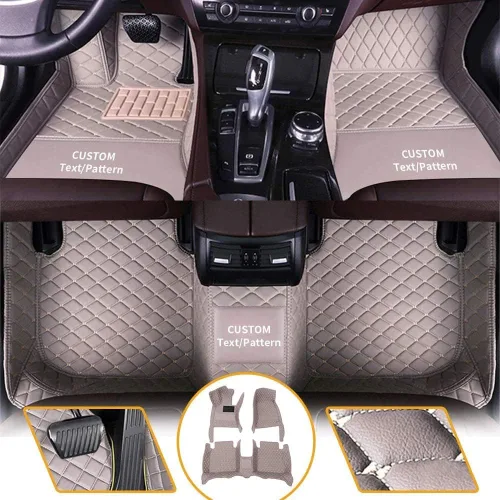Vista 36 de Alfombrillas personalizadas para el piso del automóvil para el 99 % de los modelos de automóviles de lujo, impermeables, antideslizantes, cobertura