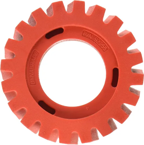 Dynabrade (92255) Nitro Series™ Rueda de Borrador RED-TRED de 4" (102 mm) de diámetro x 1.25" (32 mm) de ancho | Accesorio de rueda para uso con