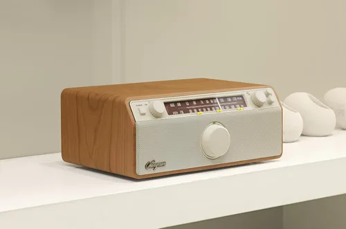 Vista 2 de Sangean WR-12 AMFMAux-In Radio de gabinete de madera analógica estéreo (nogal)
