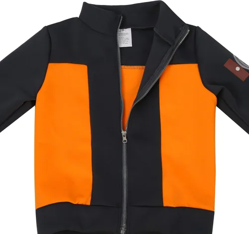 Vista 3 de Yakogy Chaqueta de cosplay para niños, disfraz de anime, sudadera con capucha, disfraz de Halloween para niños
