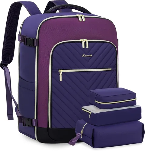 Vista 18 de LOVEVOOK Mochila de Viaje Grande, Mochila de Equipaje de Mano para Aviones, Viajes