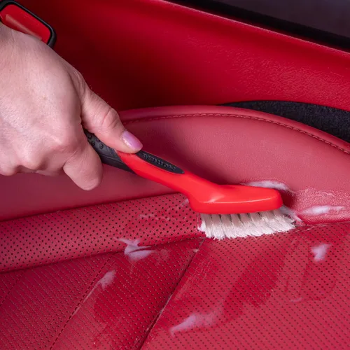 Vista 4 de Mothers Car Detailing Brush for Stain and Hair Removal on Vinyl and Leather Seats - 2 Pack
